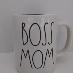 Rae Dunn coffee mug Boss Mom